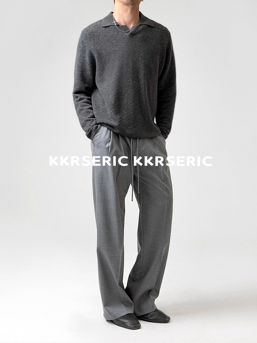 Silk-Core V-Neck Sweater in Cashmere