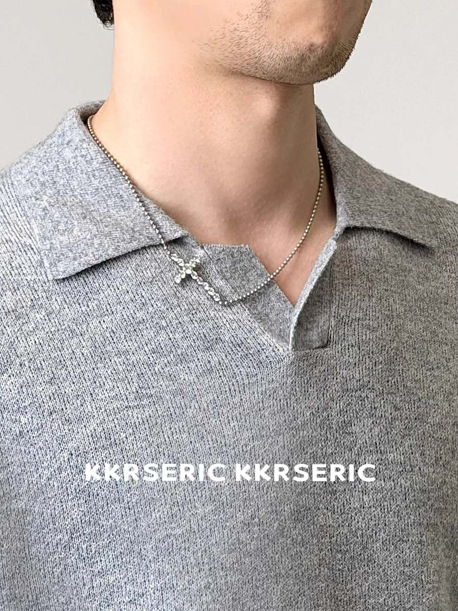 Silk-Core V-Neck Sweater in Cashmere