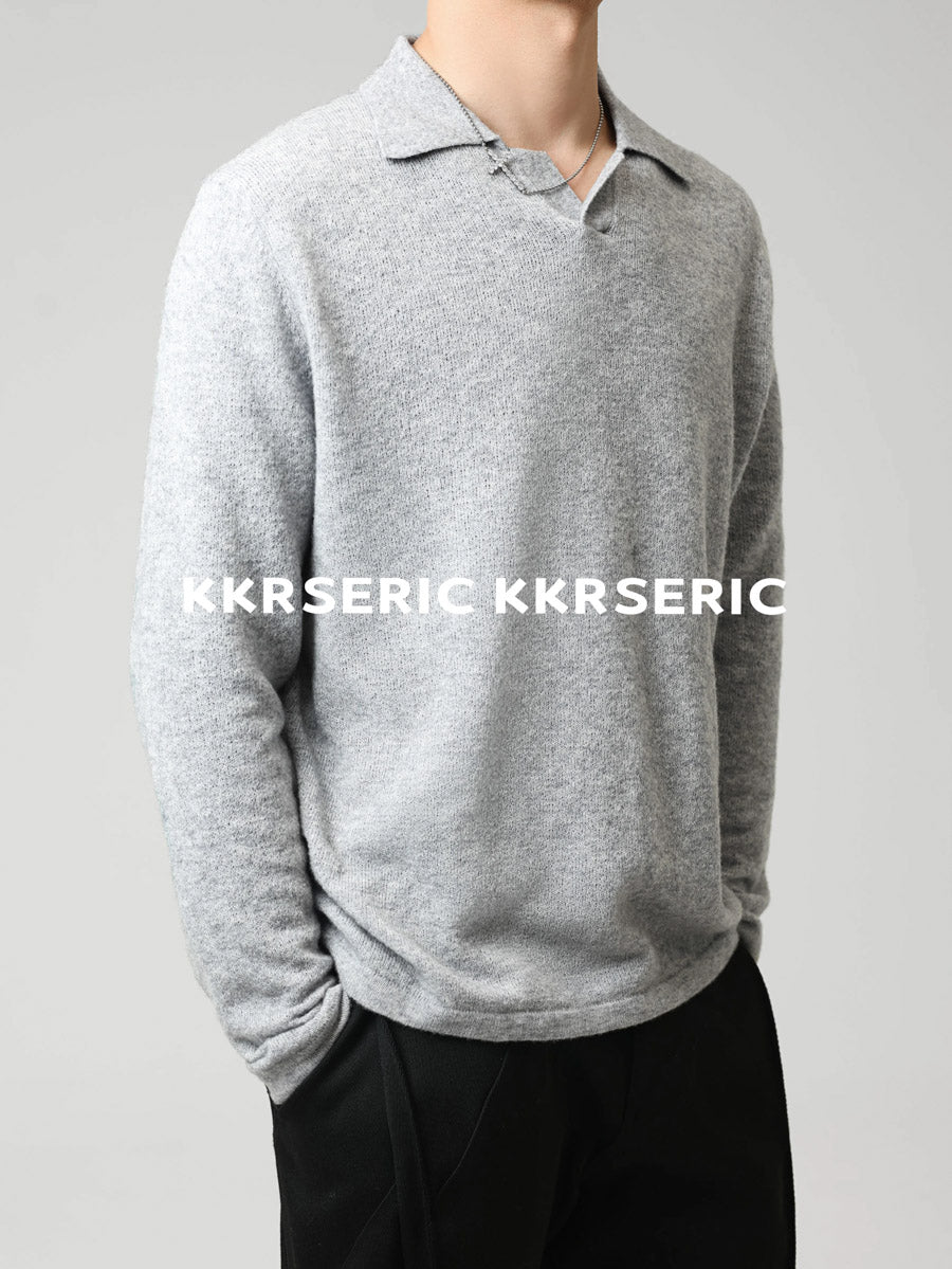 Silk-Core V-Neck Sweater in Cashmere