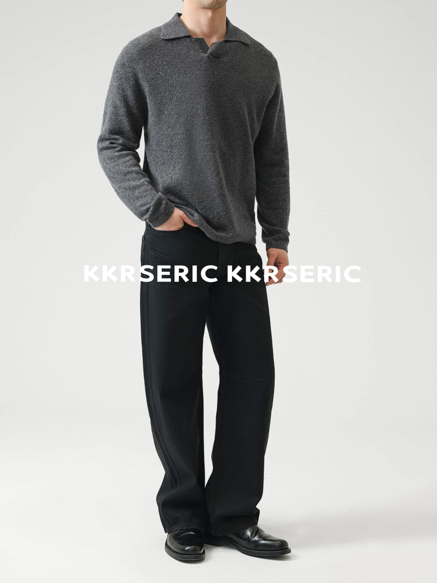 Silk-Core V-Neck Sweater in Cashmere