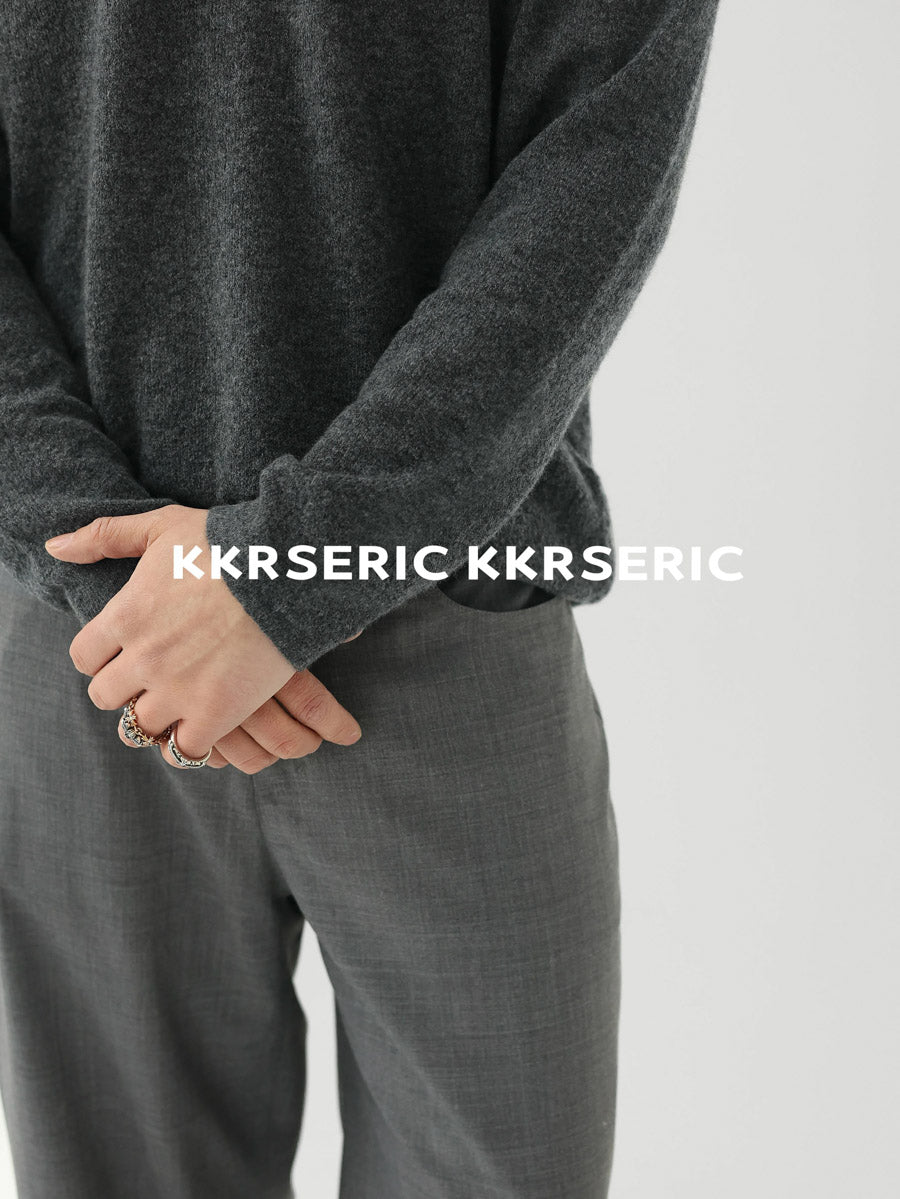 Silk-Core V-Neck Sweater in Cashmere