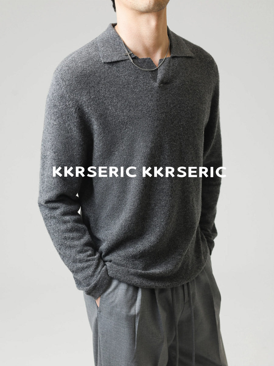 Silk-Core V-Neck Sweater in Cashmere