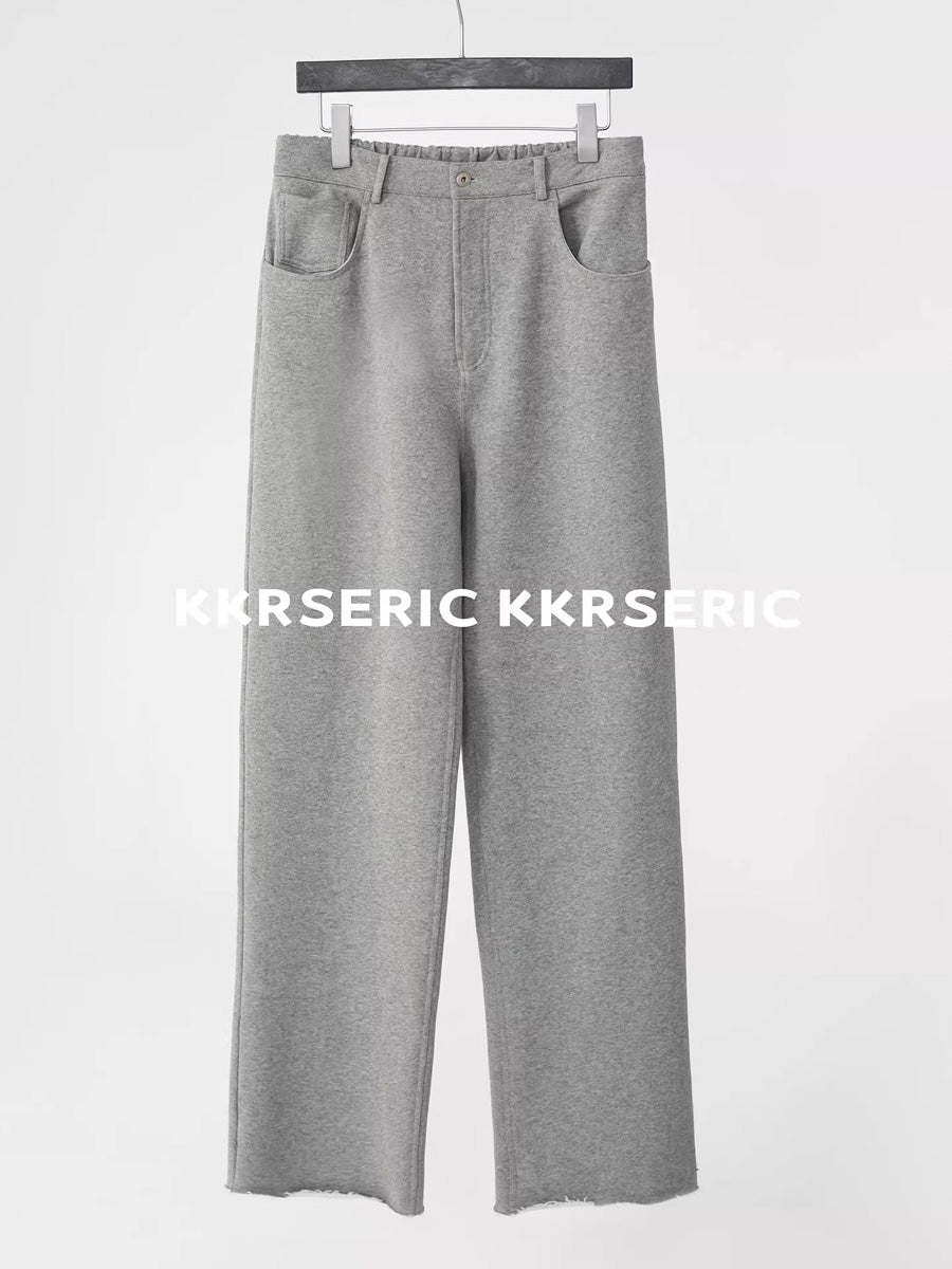 Denim-Cut Sweatpants in Cotton